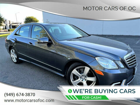 2011 Mercedes-Benz E-Class for sale at Motor Cars of OC in Costa Mesa CA