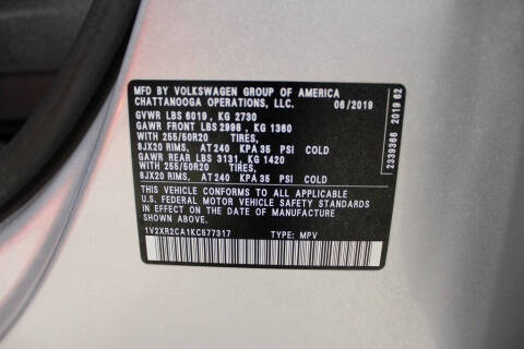 2019 Volkswagen Atlas V6 SE R-Line 4Motion