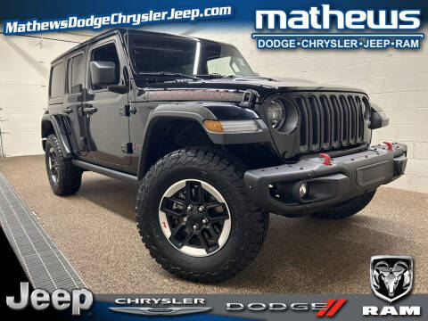 2019 Jeep Wrangler Unlimited for sale at MATHEWS DODGE INC in Marion OH