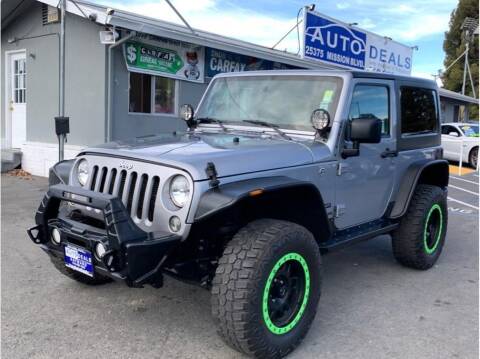 2016 Jeep Wrangler for sale at AutoDeals in Hayward CA
