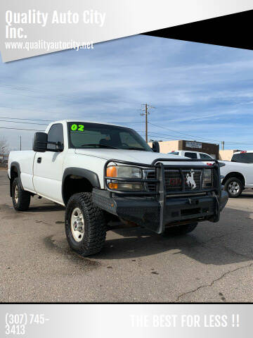 2002 GMC Sierra 2500HD for sale at Quality Auto City Inc. in Laramie WY