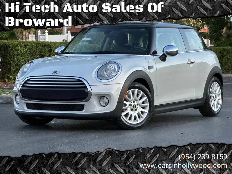 2015 MINI Hardtop 2 Door for sale at Hi Tech Auto Sales Of Broward in Hollywood FL