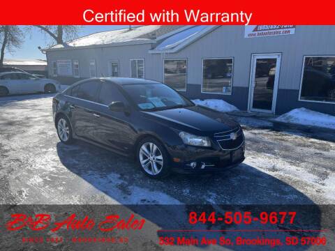 2014 Chevrolet Cruze for sale at B & B Auto Sales in Brookings SD