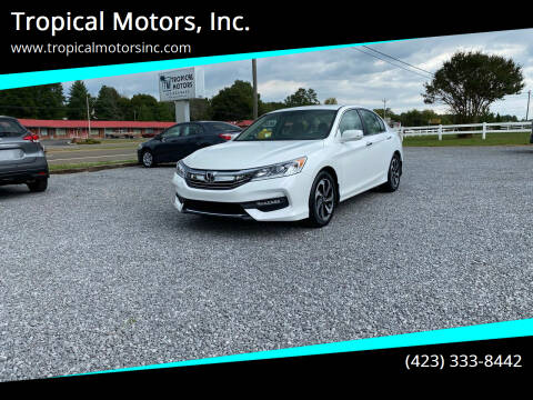 2017 Honda Accord for sale at Tropical Motors, Inc. in Riceville TN