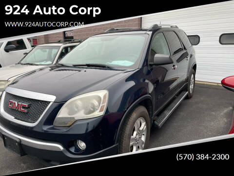 2012 GMC Acadia for sale at 924 Auto Corp in Sheppton PA