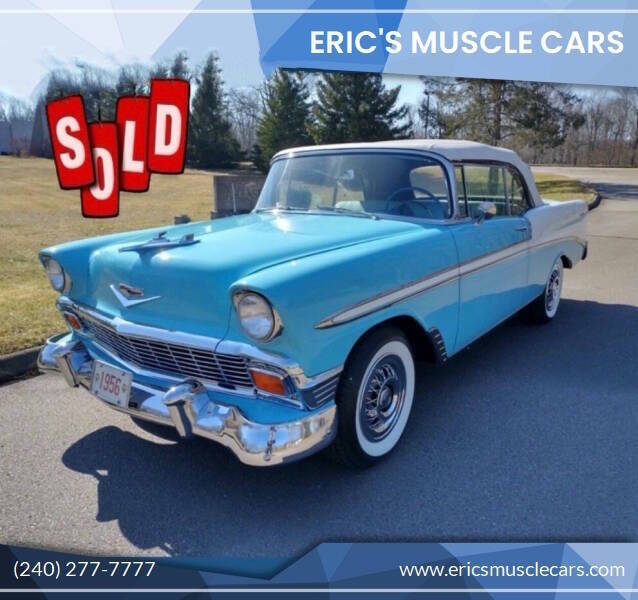 1956 Chevrolet Bel Air for sale at Eric's Muscle Cars in Clarksburg MD