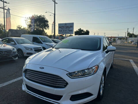 2016 Ford Fusion for sale at A1 Auto Sales in Sacramento CA