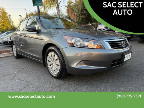 2008 Honda Accord for sale at SAC SELECT AUTO in Sacramento CA