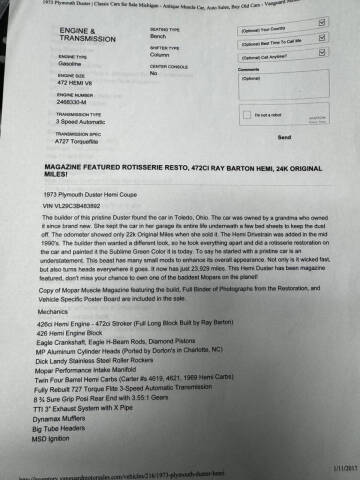 1973 Plymouth Duster