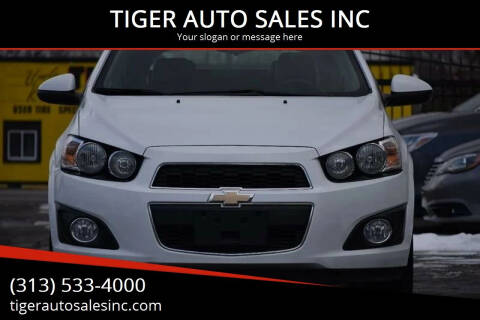 2014 Chevrolet Sonic for sale at TIGER AUTO SALES INC in Redford MI