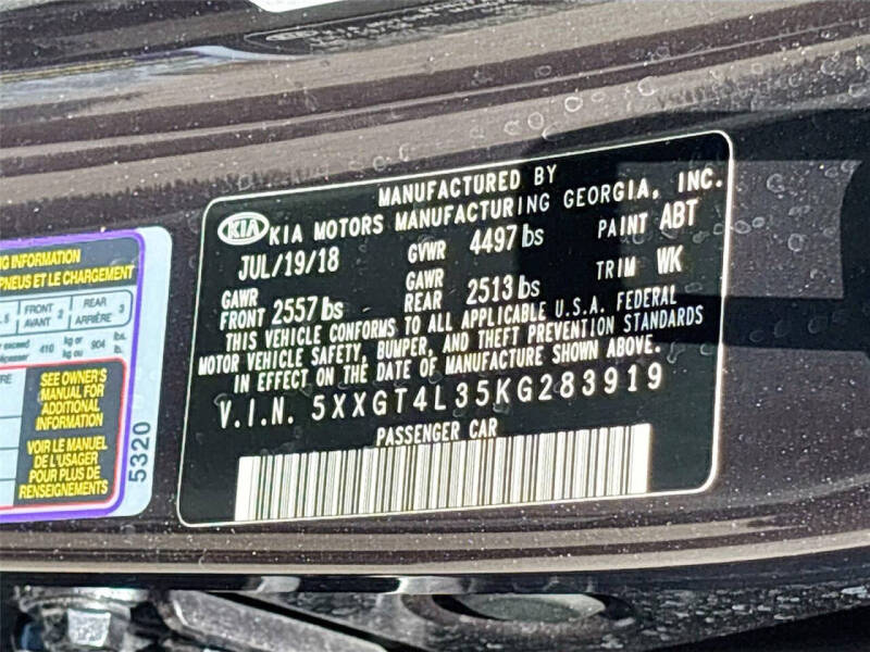 2019 Kia Optima S