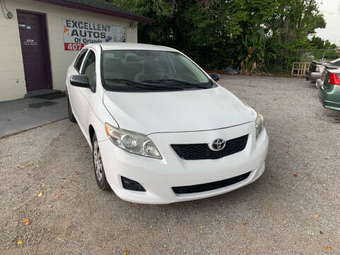 2010 Toyota Corolla for sale at Excellent Autos of Orlando in Orlando FL