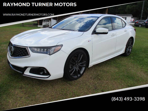 2018 Acura TLX for sale at RAYMOND TURNER MOTORS in Pamplico SC