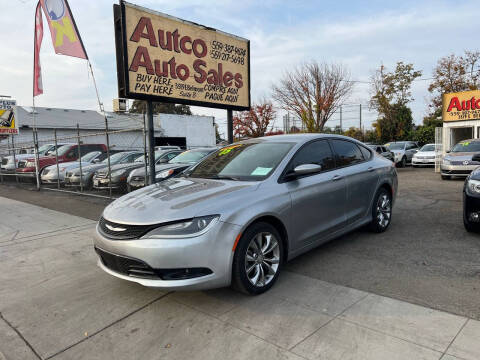 2015 Chrysler 200 for sale at AUTCO AUTO SALES in Fresno CA