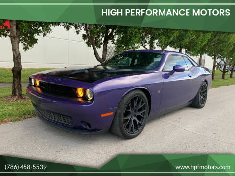 2016 Dodge Challenger for sale at HIGH PERFORMANCE MOTORS in Hollywood FL