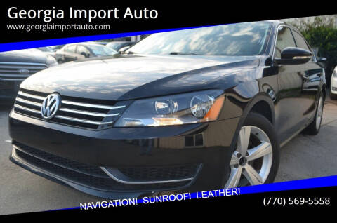 2012 Volkswagen Passat for sale at Georgia Import Auto in Alpharetta GA