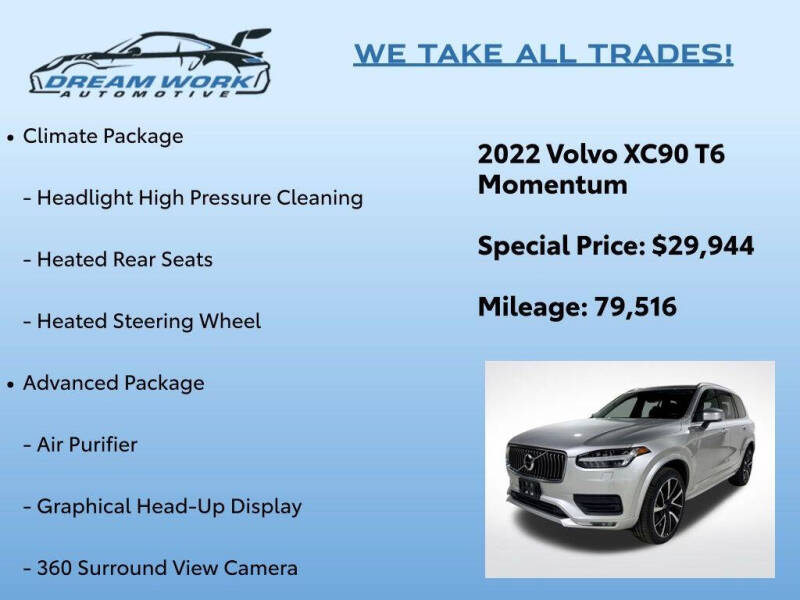 2022 Volvo XC90 T6 Momentum 6-Passenger