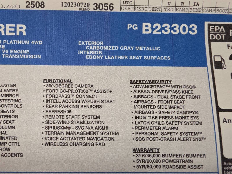 2023 Ford Explorer Platinum