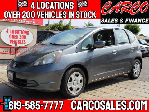 2012 Honda Fit for sale at CARCO SALES & FINANCE #3 in Chula Vista CA
