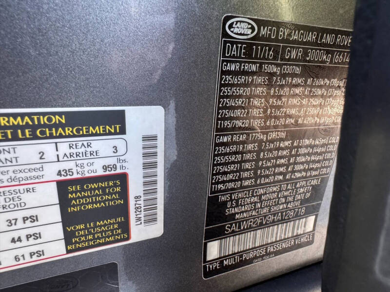 2017 Land Rover Range Rover Sport HSE