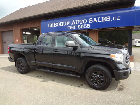 2014 Toyota Tundra for sale at LeBoeuf Auto Sales in Waterford PA