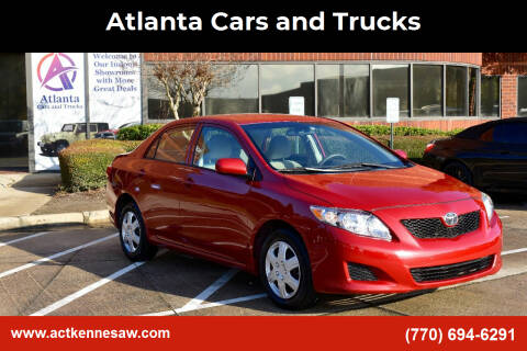 2010 Toyota Corolla for sale at Atlanta Cars and Trucks in Kennesaw GA