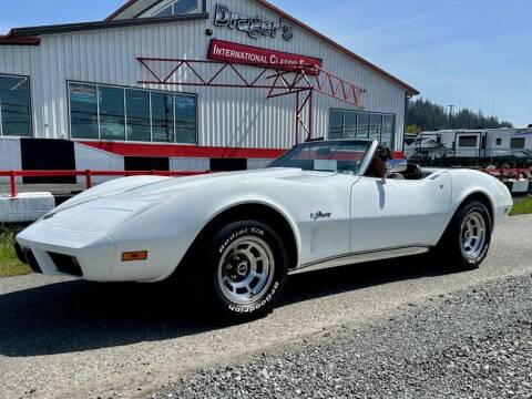 1975 Chevrolet Corvette Roaster with both top for sale at Drager's International Classic Sales in Burlington WA