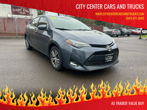 2017 Toyota Corolla for sale at City Center Cars and Trucks in Roseburg OR