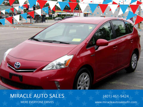 2012 Toyota Prius v for sale at MIRACLE AUTO SALES in Cranston RI