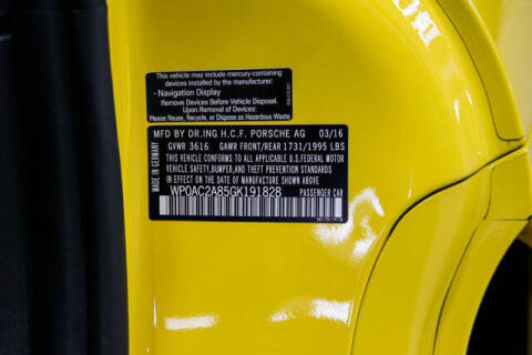 2016 Porsche Cayman GT4