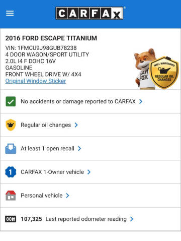 2016 Ford Escape Titanium