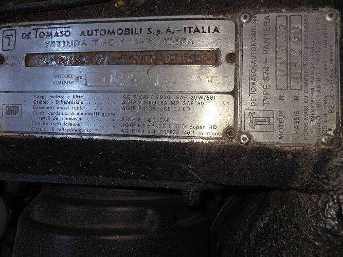1971 De Tomaso Pantera
