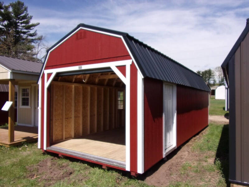  12 x 28 lofted barn w/garage pkg for sale at Extra Sharp Autos in Montello WI