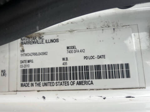 2011 International WorkStar 7400