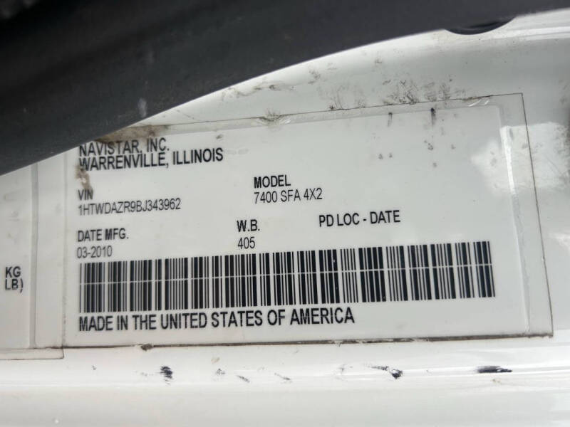 2011 International WorkStar 7400