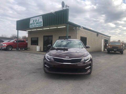 2018 Kia Optima for sale at B & J Auto Sales in Auburn KY