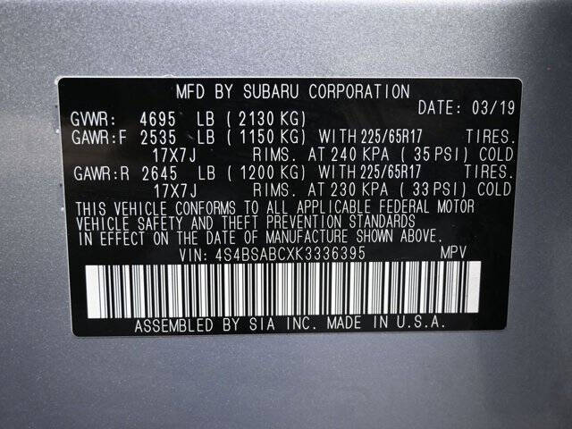 2019 Subaru Outback 2.5i