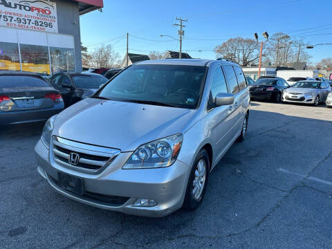 2007 Honda Odyssey for sale at AutoPro Virginia LLC in Virginia Beach VA