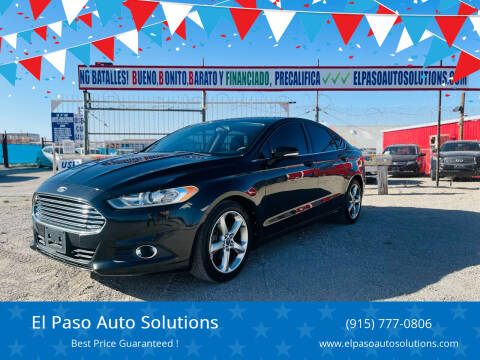 2013 Ford Fusion for sale at El Paso Auto Solutions in El Paso TX