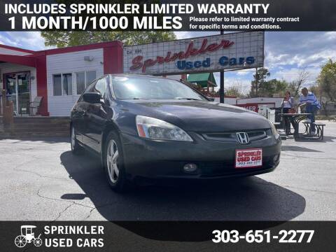 2003 Honda Accord for sale at Sprinkler Used Cars in Longmont CO