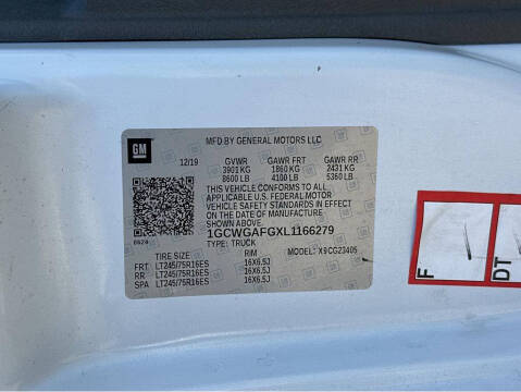 2020 Chevrolet Express 2500