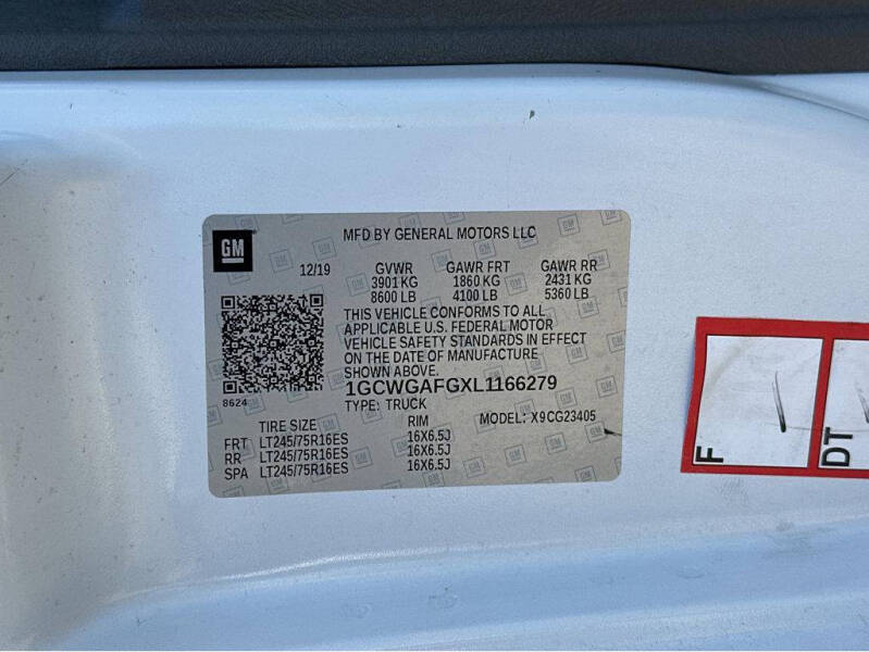 2020 Chevrolet Express 2500