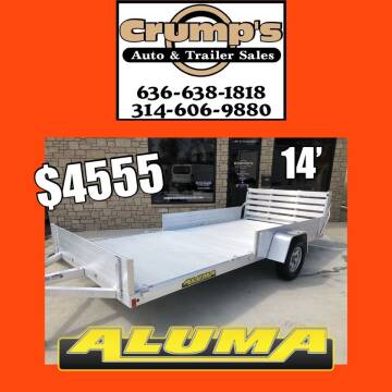 2022 Aluma 14’ Utility Trailer for sale at CRUMP'S AUTO & TRAILER SALES in Crystal City MO