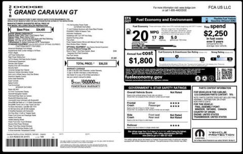 2018 Dodge Grand Caravan GT