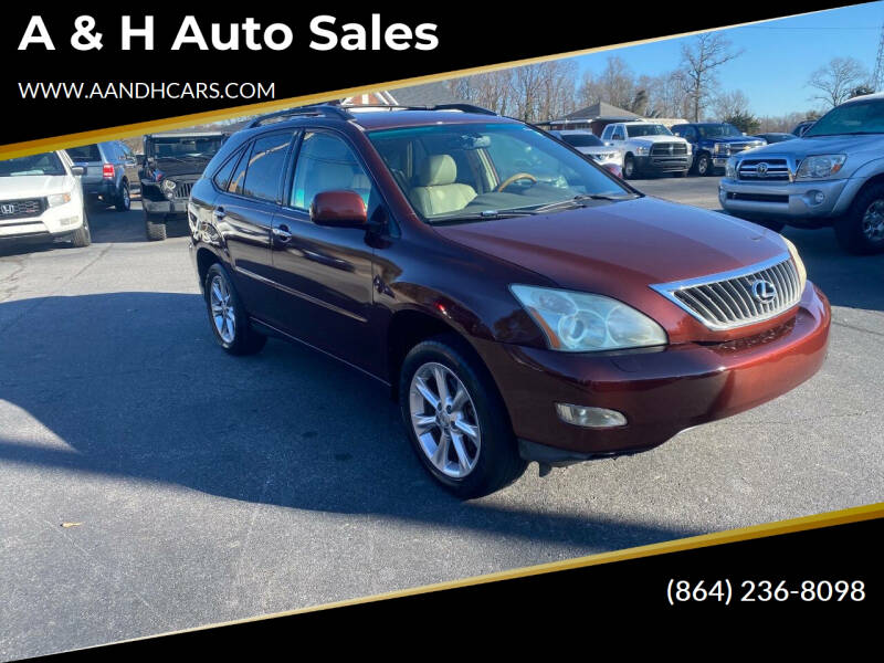 2009 Lexus RX 350 for sale at A & H Auto Sales in Greenville SC