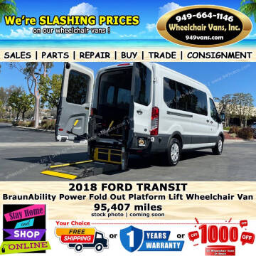 2018 Ford Transit for sale at Wheelchair Vans Inc in Laguna Hills CA