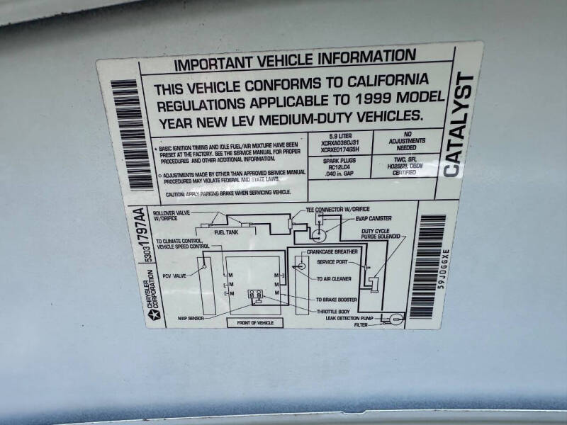 1999 Dodge Ram Van 3500