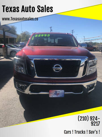 2017 Nissan Titan for sale at Texas Auto Sales in San Antonio TX