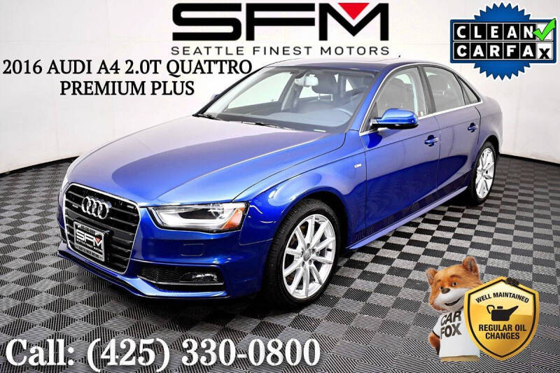 2016 Audi A4 2.0T quattro Premium Plus