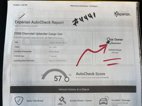 2008 Chevrolet Uplander Cargo